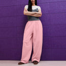 Women's Casual Baggy Sweat Pants  Drawstring Trousers with Pockets
