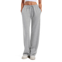 Women's Drawstring Elastic Low Waist Pants with Pockets