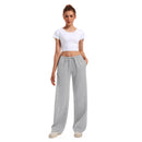 Women's Drawstring Elastic Low Waist Pants with Pockets