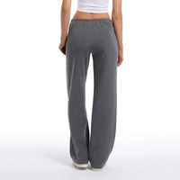 Women's Drawstring Elastic Low Waist Pants with Pockets