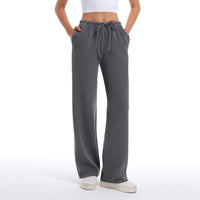 Women's Drawstring Elastic Low Waist Pants with Pockets