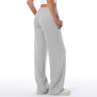 Women's Drawstring Elastic Low Waist Pants with Pockets