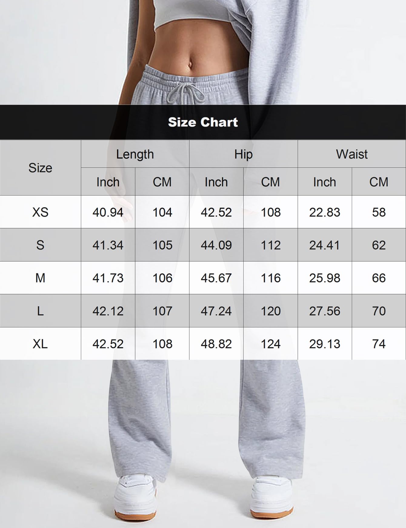 Women's Flare Wide Leg Sweatpants Drawstring Baggy Pants Athletic Pants Trousers