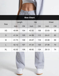 Women's Flare Wide Leg Sweatpants Drawstring Baggy Pants Athletic Pants Trousers