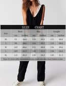 One Piece Jumpsuits for Women Corduroy Jumpsuit V Neck Overalls Sleeveless Rompers