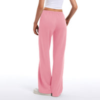 Women's Drawstring Elastic Low Waist Pants with Pockets