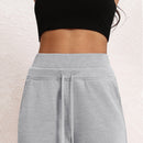 Women's Wide Leg Sweatpants Double Waisted Baggy Sweat Pants with Pockets