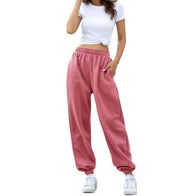 Women's Active High Waisted Sweatpants Workout Joggers Pants Baggy Lounge Bottoms