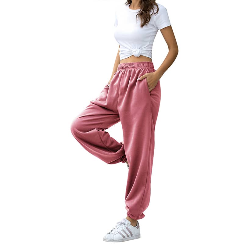 Women's Active High Waisted Sweatpants Workout Joggers Pants Baggy Lounge Bottoms