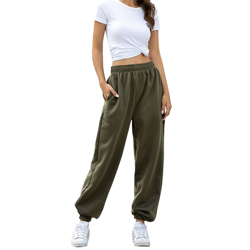 Women's Active High Waisted Sweatpants Workout Joggers Pants Baggy Lounge Bottoms