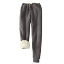 Sherpa Fleece Lined Sweatpants Solid Drawstring Pockets