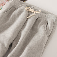 Sherpa Fleece Lined Sweatpants Solid Drawstring Pockets