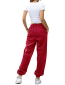 Women's Active High Waisted Sweatpants Workout Joggers Pants Baggy Lounge Bottoms